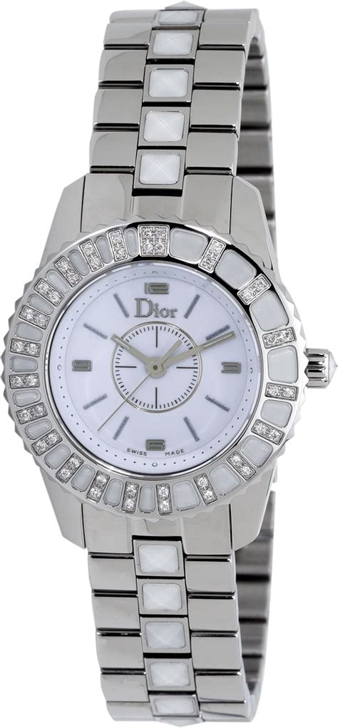 christian dior womens wrist watches|dior christal ladies strap watch.